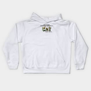 Life is not complete without a cat or 2 or 3 - tabby cat oil painting word art Kids Hoodie